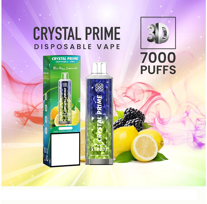 Crystal Prime 7000 Blue Razz Lemonad Flavour
