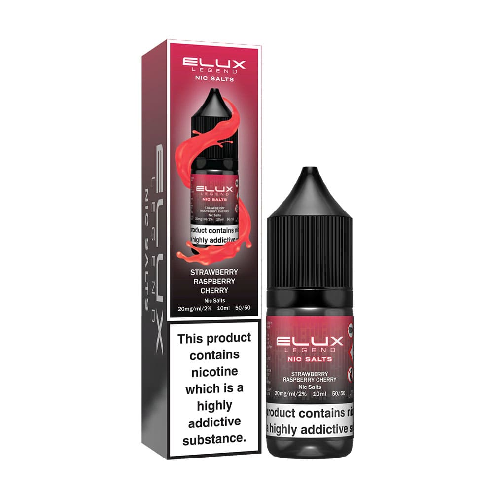 Elux Legend Nic Salt Strawberry Raspberry Cherry Box of 10