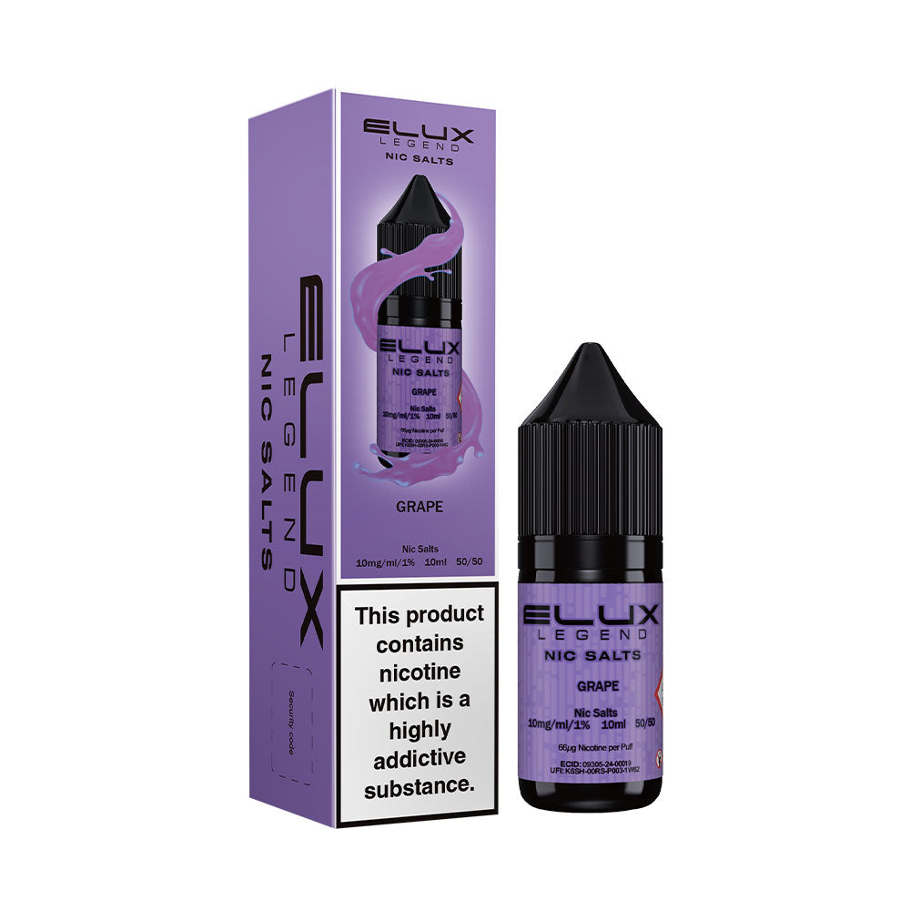 Elux Legend Nic Salt Grape (Box of 10)