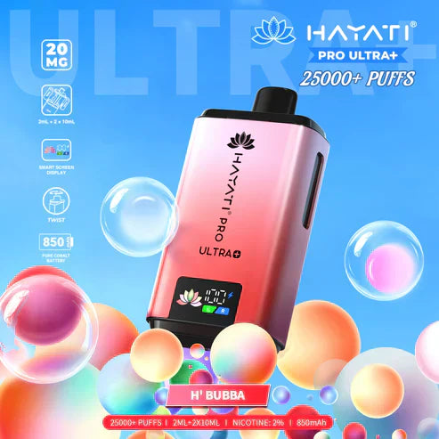 Hayati Pro Ultra Plus 25000 Prefilled Pod Kit  H'BUBBA