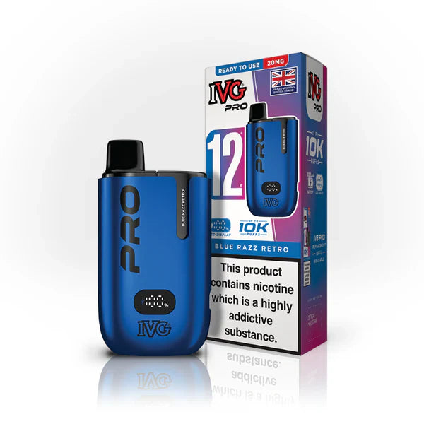 IVG Pro 12 Kit (Box of 5) - Blue Razz Retro