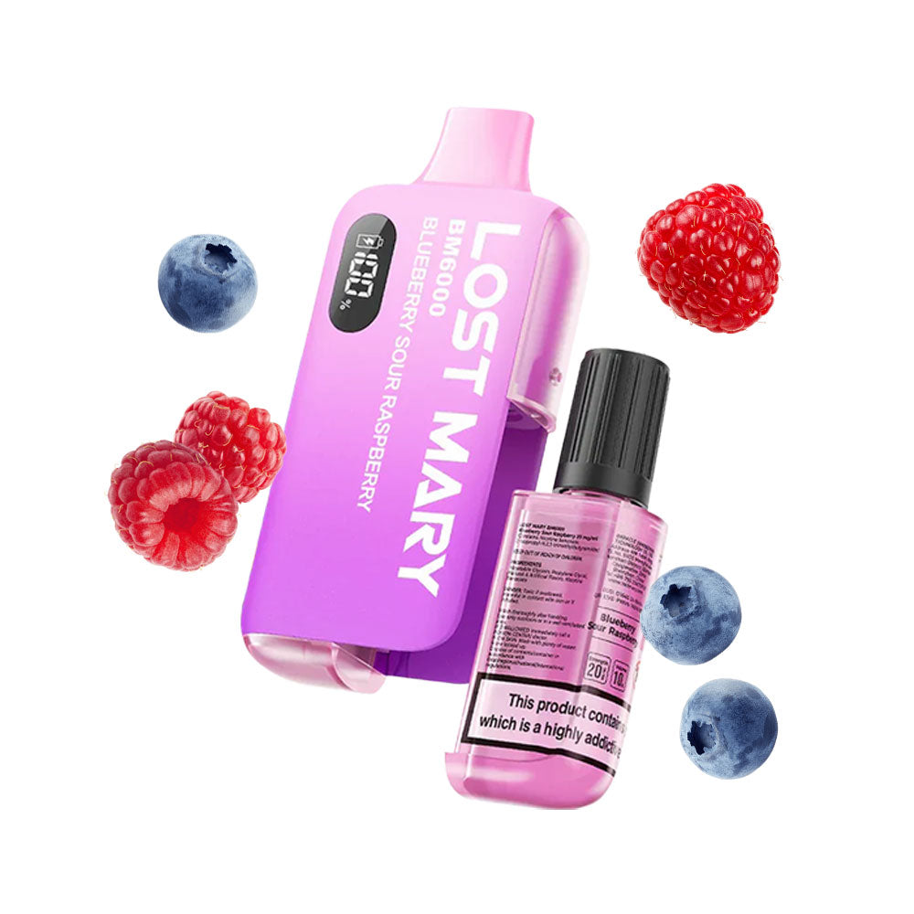 Lost Mary BM6000 Kit (Box of 5) - Blueberry Sour Raspberry