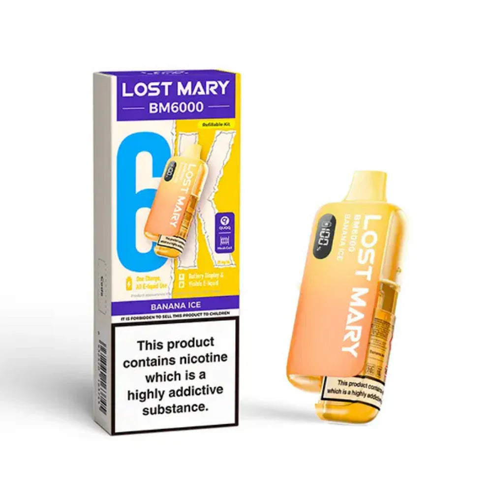 Lost Mary BM6000 Kit (Box of 5) - Banana Ice