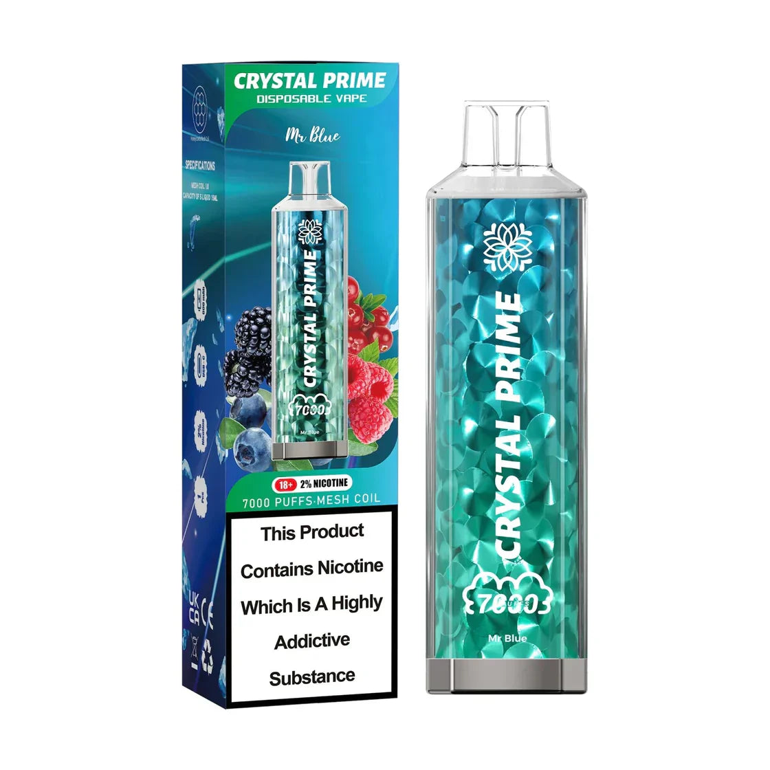 Crystal Prime 7000 Mr Blue Flavour