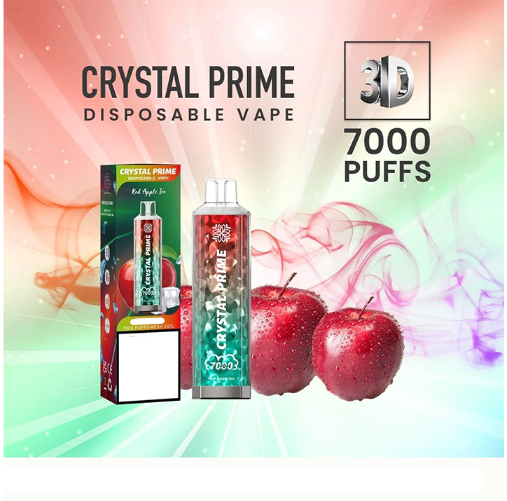 Crystal Prime 7000 Red Apple Ice Flavour