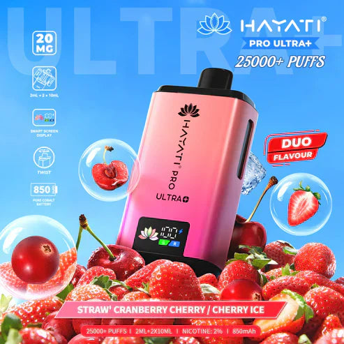 Hayati Pro Ultra Plus 25000 Prefilled Pod Kit Cherry Ice