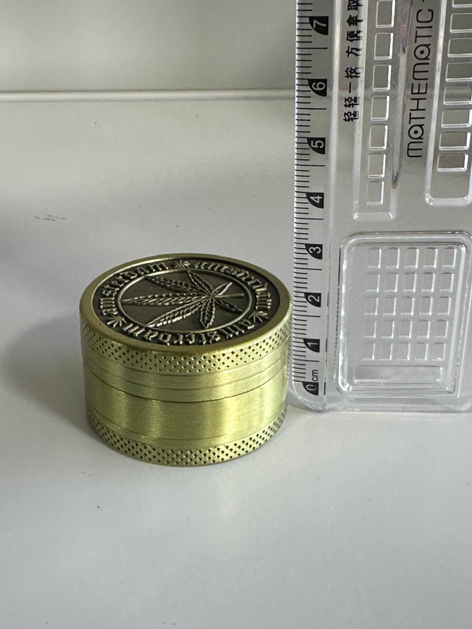 Metal Grinder Amsterdam Leaf (Box of 12)