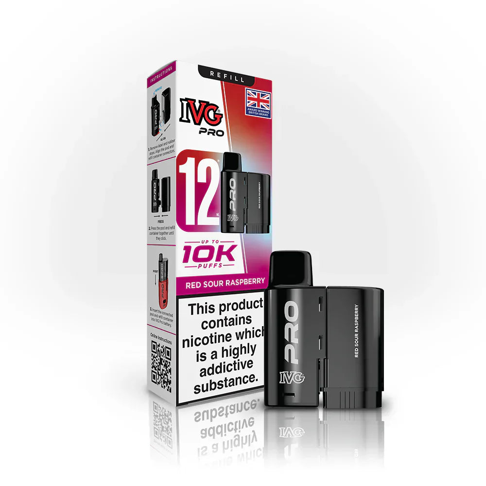 IVG Pro 12 Refill Pod Red Sour Respberry