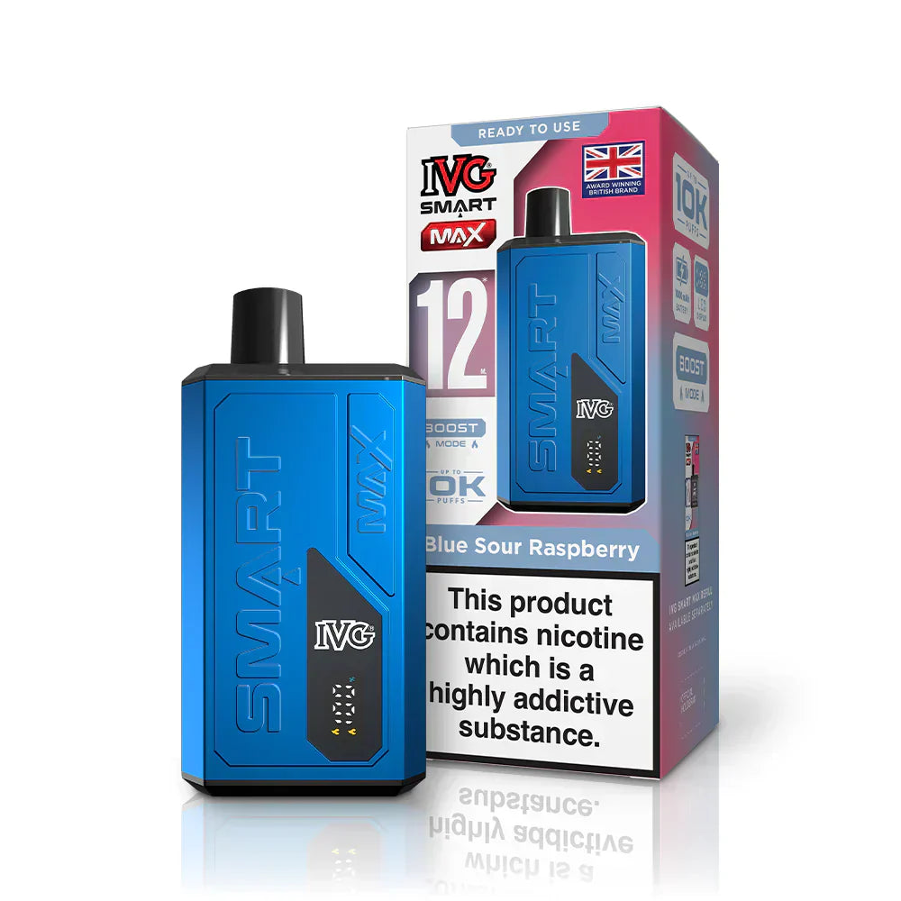 IVG Smart Max 10K Kit (Box of 5) - Blue Sour Raspberry