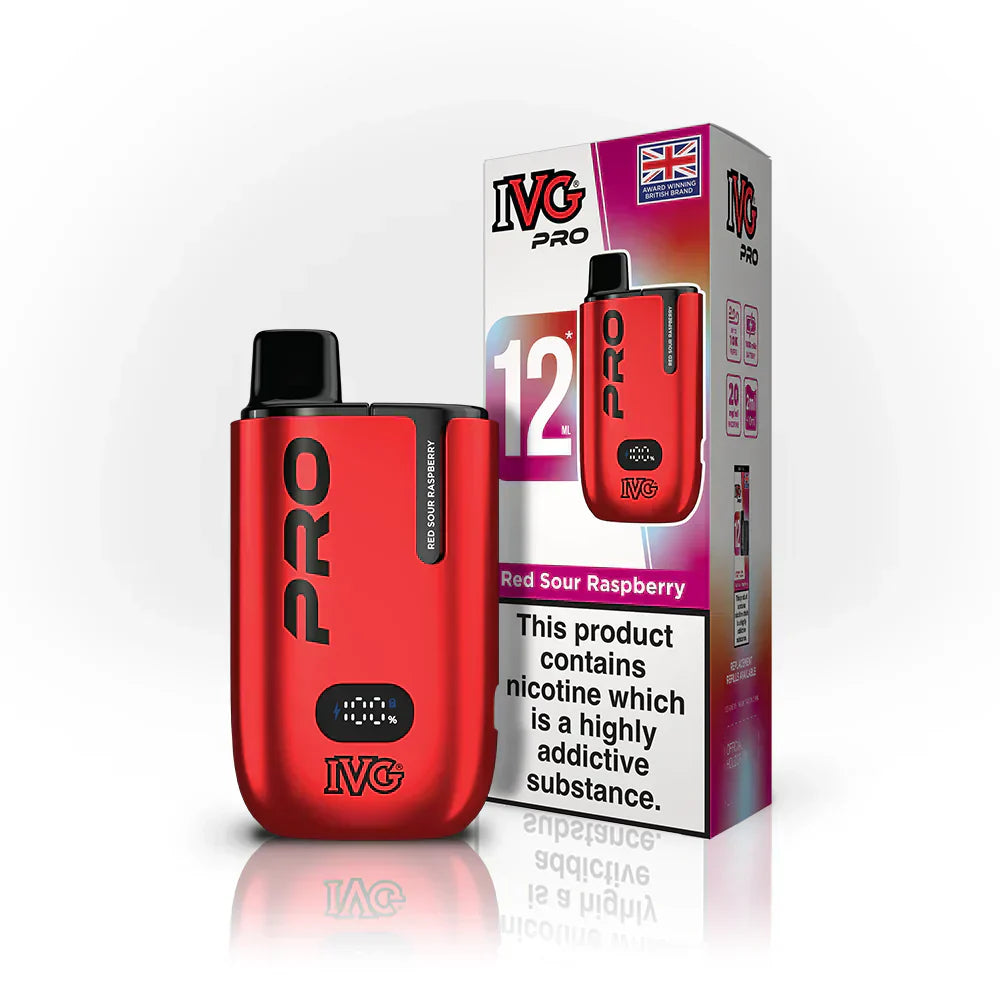 IVG Pro 12 Kit (Box of 5) - Red Sour Raspberry