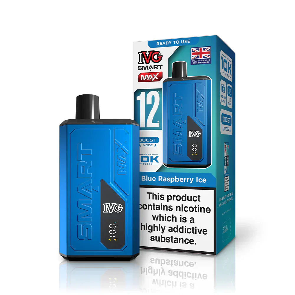 IVG Smart Max 10K Kit (Box of 5) - Blue Raspberry Ice