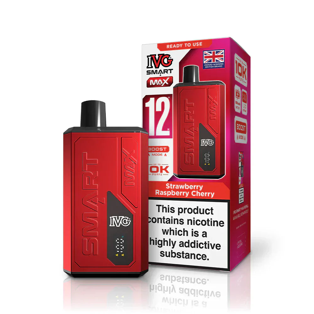 IVG Smart Max 10K Kit (Box of 5) - Strawberry Raspberry Cherry