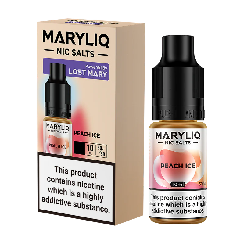 Maryliq Nic Salt Peach Ice (Box of 10)