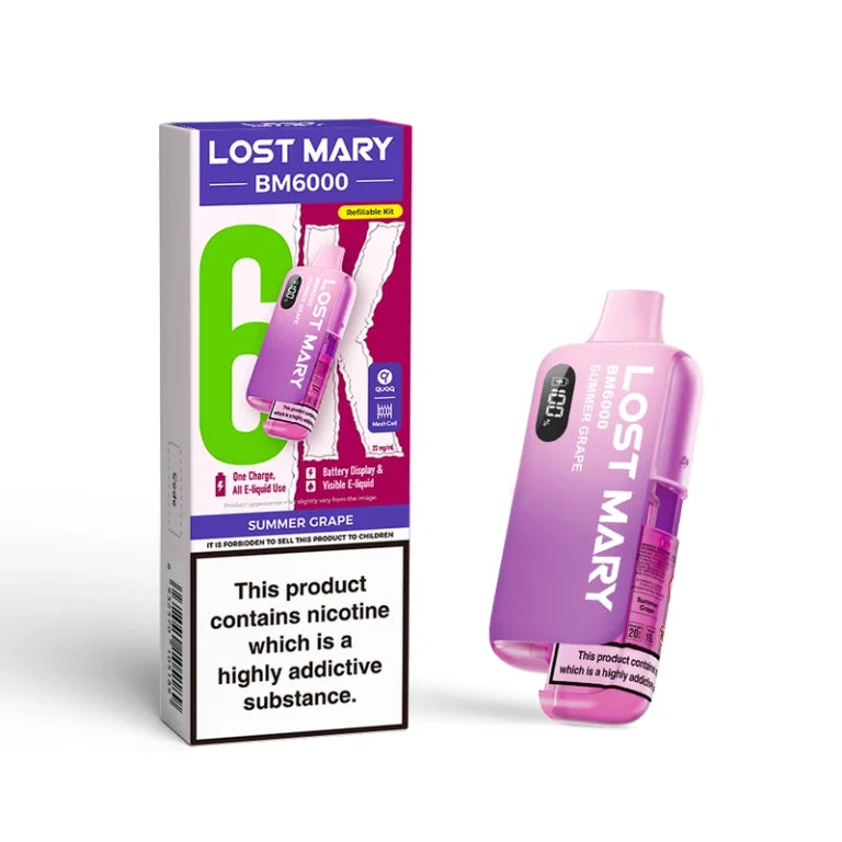 Lost Mary BM6000 Prefilled Vape Kit Box of 5
