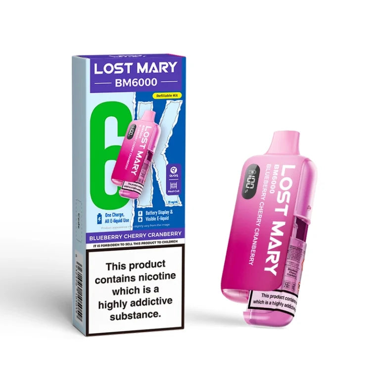 Lost Mary BM6000 Prefilled Vape Kit Box of 5
