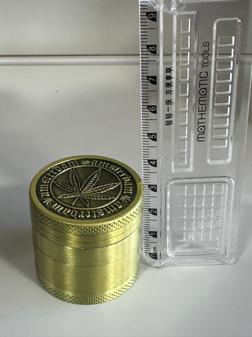 Metal Grinder Amsterdam Leaf (Box of 12)