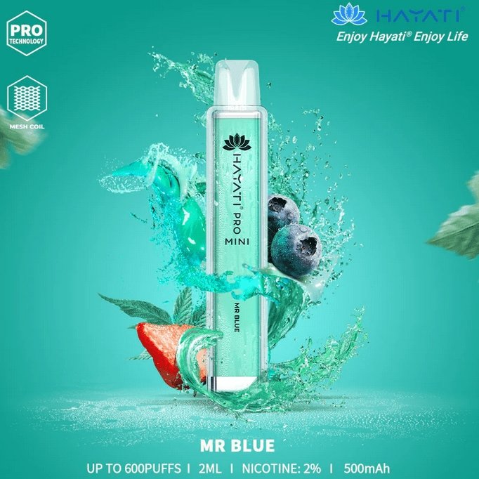 Hayati Mini Pro 600 Disposable Vape Box of 10