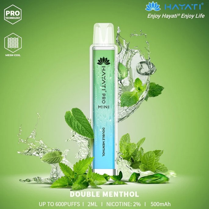 Hayati Mini Pro 600 Disposable Vape Box of 10
