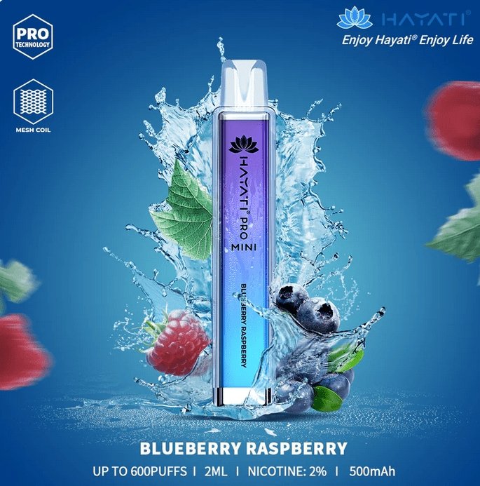 Hayati Mini Pro 600 Disposable Vape Box of 10