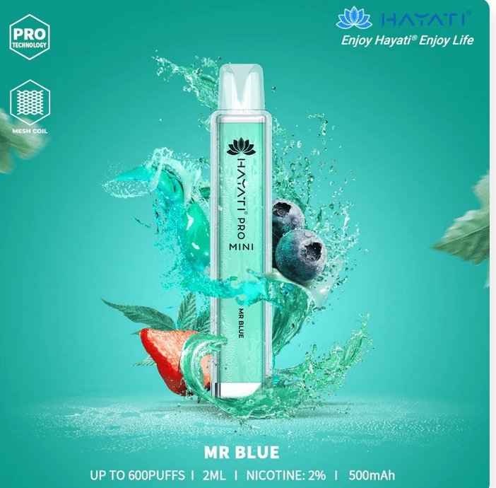 Hayati Mini Pro 600 Disposable Vape Box of 10