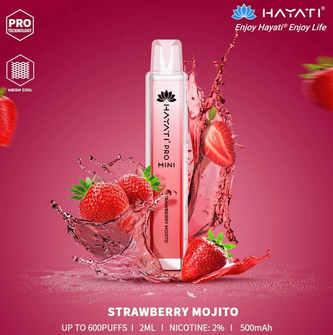 Hayati Mini Pro 600 Disposable Vape Box of 10