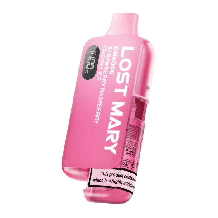 Lost Mary BM6000 Kit (Box of 5) - Strawberry Raspberry Cherry Ice